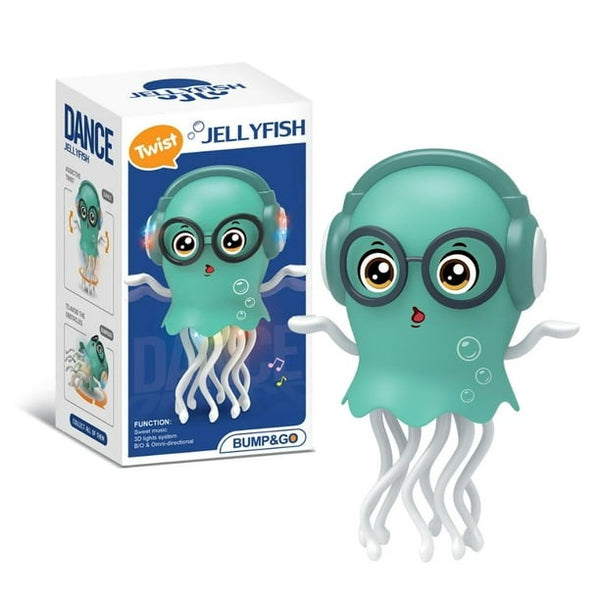 Pulpo Bailarín Eléctrico para Niños – Juguete Interactivo con Luces LED, Música y Sensor de Obstáculos